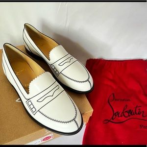 SOLD Brand New Christian Louboutin Mocalaureat Flat Calf Abrasivato 37.5